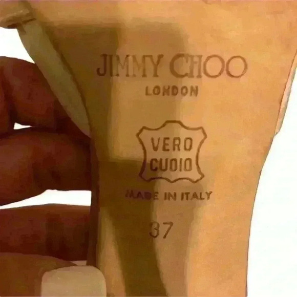 JIMMIE CHOO AUTHENTIC SATIN CHAMPAGNE PUMPS - Picture 4 of 6